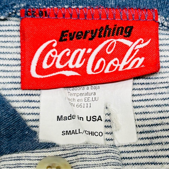 Vintage Coca Cola Coke Bottles Cowboy Shirt Men’s Small Made USA Single Stitch - Picture 4 of 10